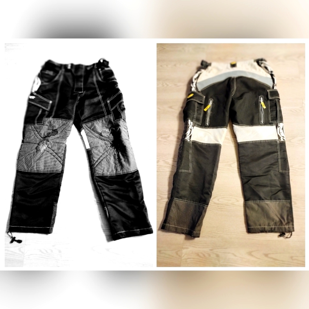JT Racing Pants Black White Gray Sz: 32 Men's